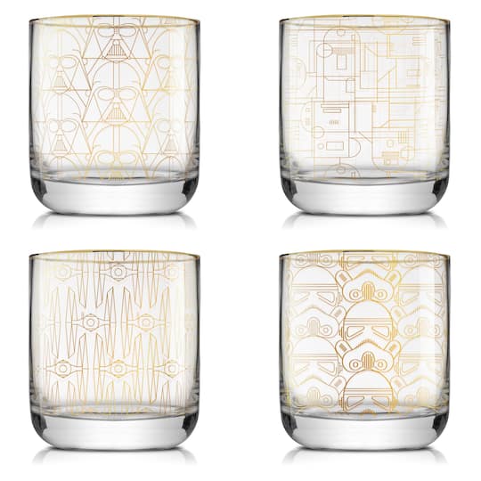 JoyJolt® 10oz. Star Wars™ Deco Double Old Fashion Drinking Glasses, 4ct.